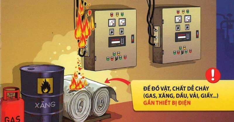 phòng tránh hỏa hoạn khi ở nhà